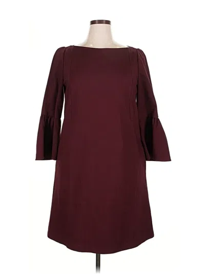 Pre-owned Lafayette 148 Casual Dress In Burgundy