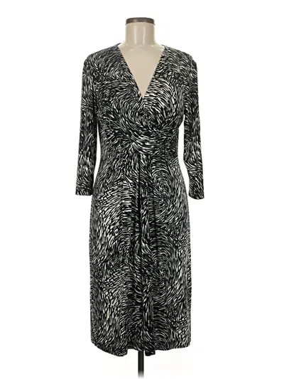 Pre-owned Lafayette 148 Casual Dress In Gray