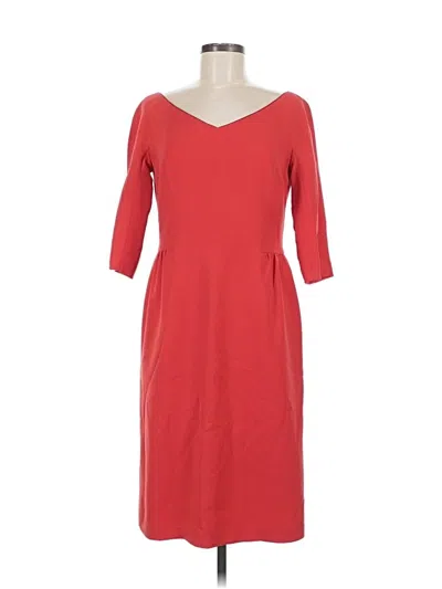 Pre-owned Lafayette 148 Casual Dress In Red