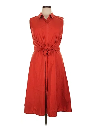 Pre-owned Lafayette 148 Casual Dress In Red