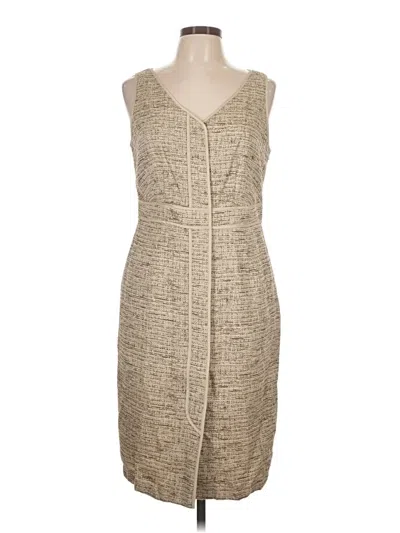 Pre-owned Lafayette 148 Casual Dress In Tan