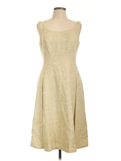 Pre-owned Lafayette 148 Casual Dress In Tan