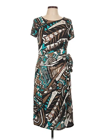Pre-owned Lafayette 148 Casual Dress In Teal
