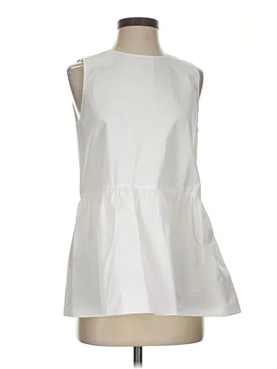 Pre-owned Lafayette 148 Casual Dress In White