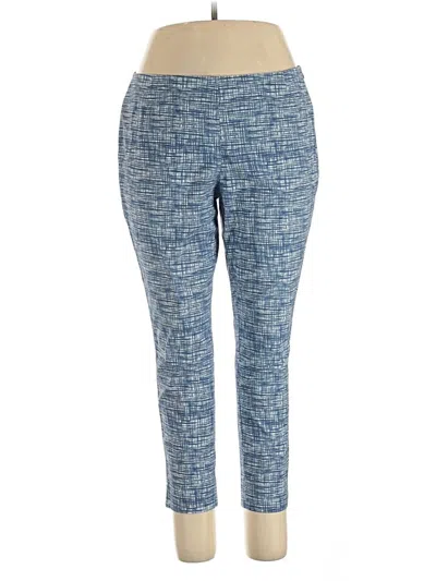 Pre-owned Lafayette 148 Casual Pants In Blue