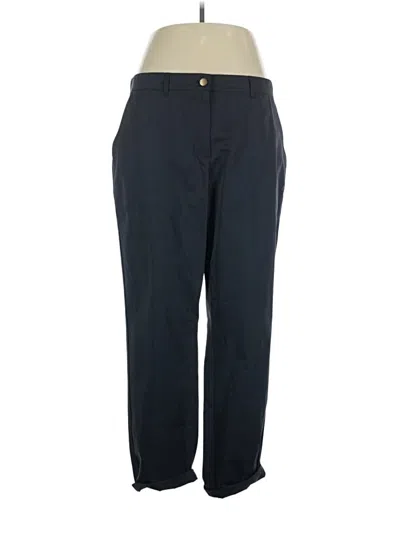 Pre-owned Lafayette 148 Casual Pants In Blue