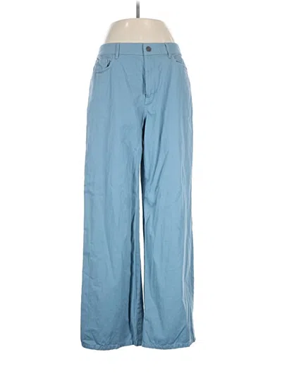 Pre-owned Lafayette 148 Casual Pants In Blue