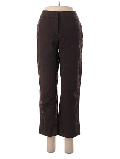 Pre-owned Lafayette 148 Casual Pants In Brown