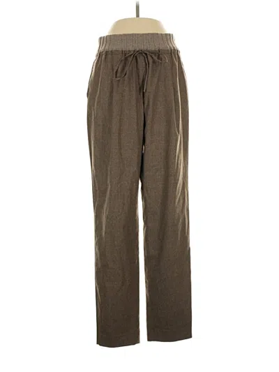 Pre-owned Lafayette 148 Casual Pants In Brown