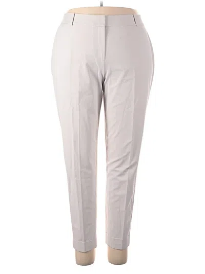 Pre-owned Lafayette 148 Casual Pants In Gray