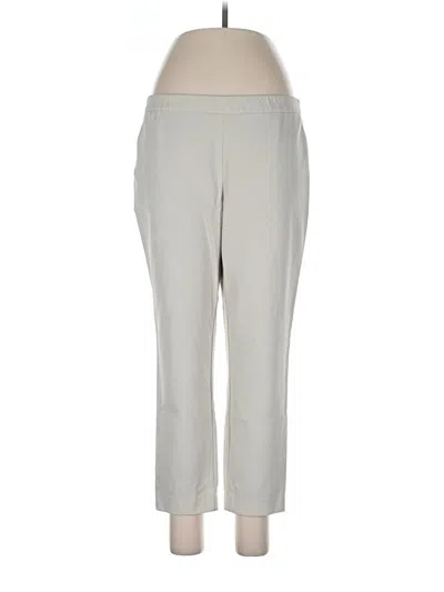 Pre-owned Lafayette 148 Casual Pants In Gray