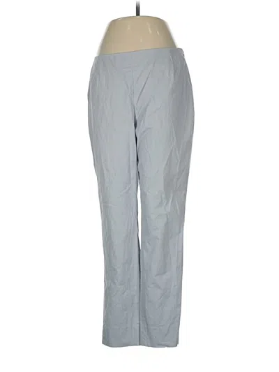 Pre-owned Lafayette 148 Casual Pants In Gray