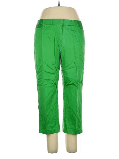 Pre-owned Lafayette 148 Casual Pants In Green