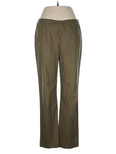 Pre-owned Lafayette 148 Casual Pants In Green