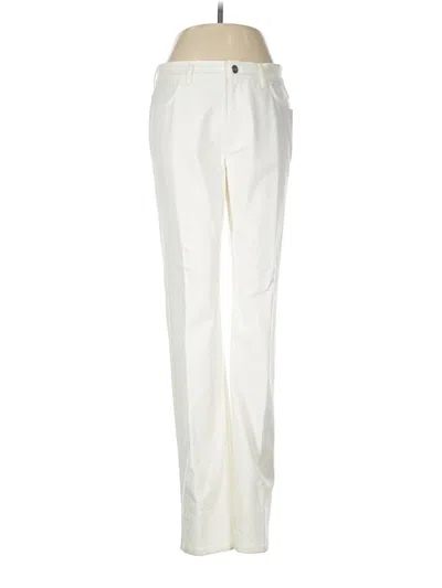 Pre-owned Lafayette 148 Casual Pants In Ivory