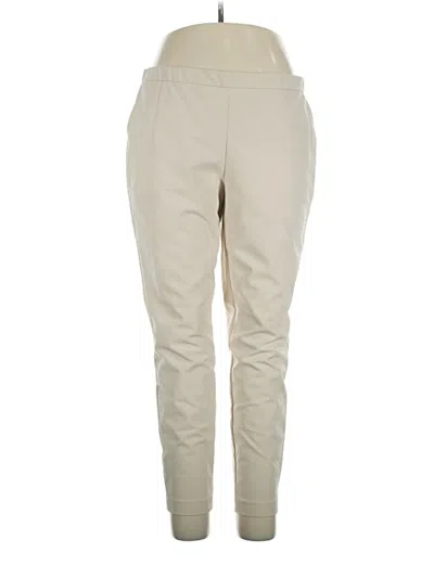 Pre-owned Lafayette 148 Casual Pants In Ivory