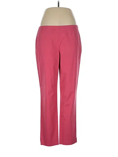 Pre-owned Lafayette 148 Casual Pants In Pink