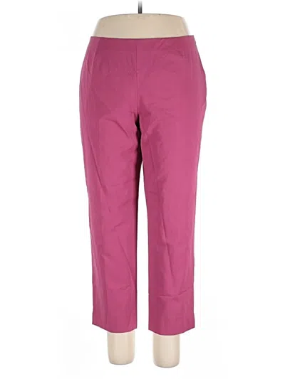 Pre-owned Lafayette 148 Casual Pants In Pink