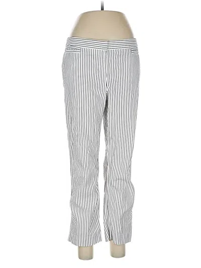 Pre-owned Lafayette 148 Casual Pants In Silver