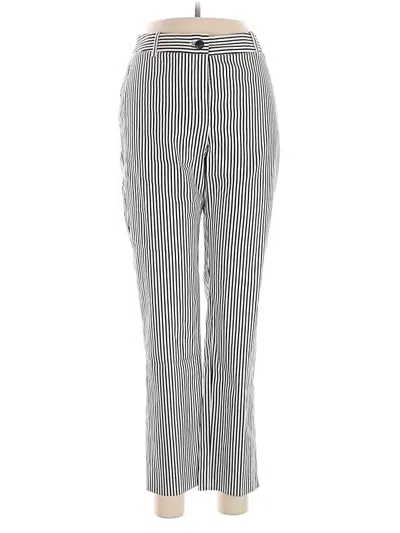 Pre-owned Lafayette 148 Casual Pants In Silver