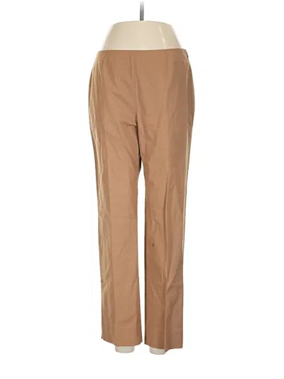Pre-owned Lafayette 148 Casual Pants In Tan