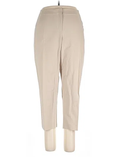 Pre-owned Lafayette 148 Casual Pants In Tan