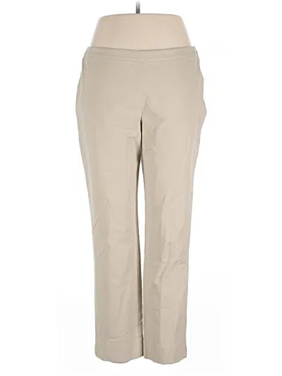 Pre-owned Lafayette 148 Casual Pants In Tan