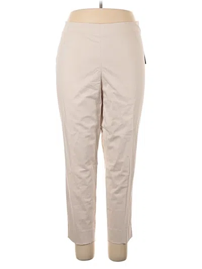 Pre-owned Lafayette 148 Casual Pants In Tan
