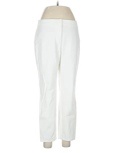 Pre-owned Lafayette 148 Casual Pants In White