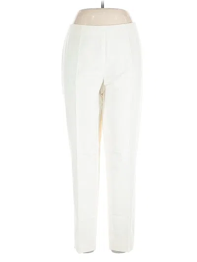 Pre-owned Lafayette 148 Casual Pants In White