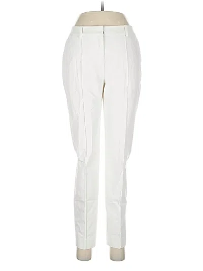 Pre-owned Lafayette 148 Casual Pants In White