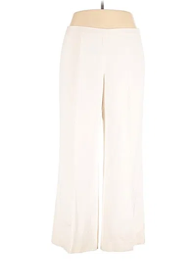 Pre-owned Lafayette 148 Casual Pants In White