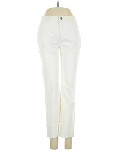 Pre-owned Lafayette 148 Casual Pants In White