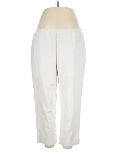 Pre-owned Lafayette 148 Casual Pants In White