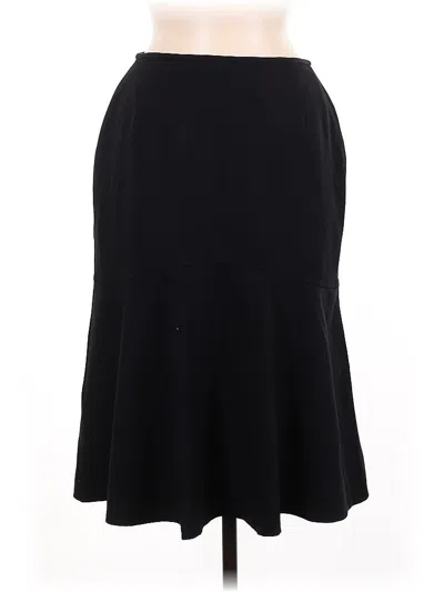 Pre-owned Lafayette 148 Casual Skirt In Black