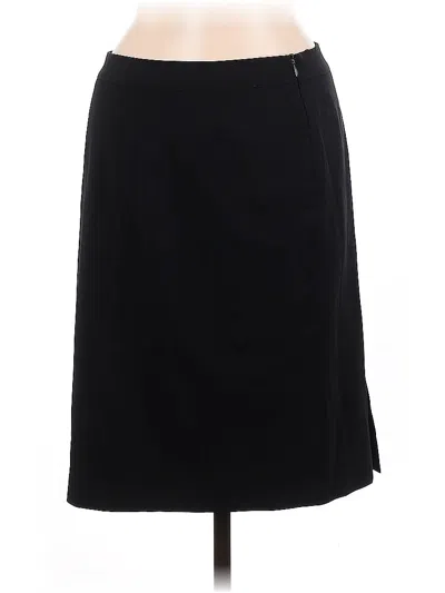 Pre-owned Lafayette 148 Casual Skirt In Black