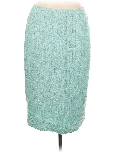 Pre-owned Lafayette 148 Casual Skirt In Blue