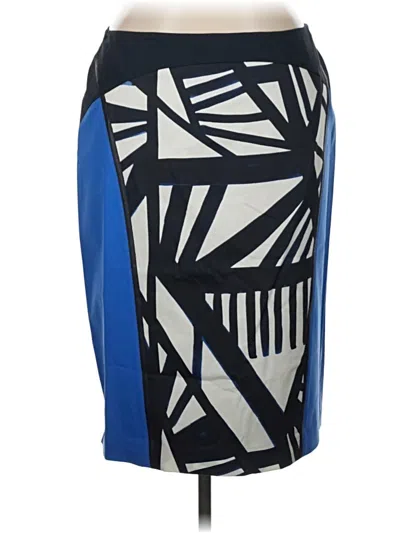 Pre-owned Lafayette 148 Casual Skirt In Blue