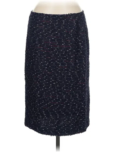Pre-owned Lafayette 148 Casual Skirt In Blue