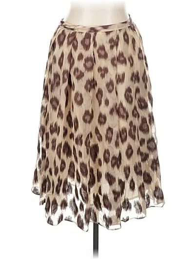 Pre-owned Lafayette 148 Casual Skirt In Brown