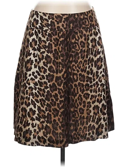 Pre-owned Lafayette 148 Casual Skirt In Brown