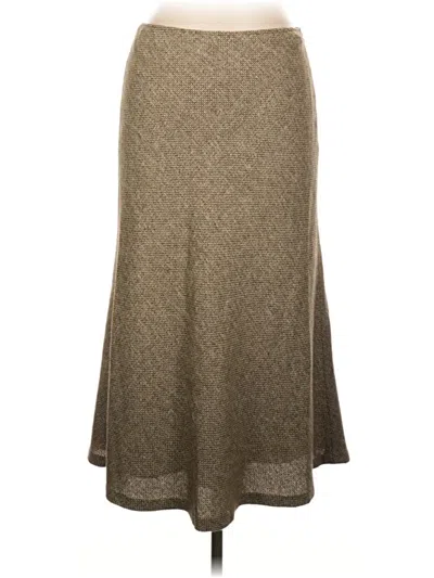 Pre-owned Lafayette 148 Casual Skirt In Brown