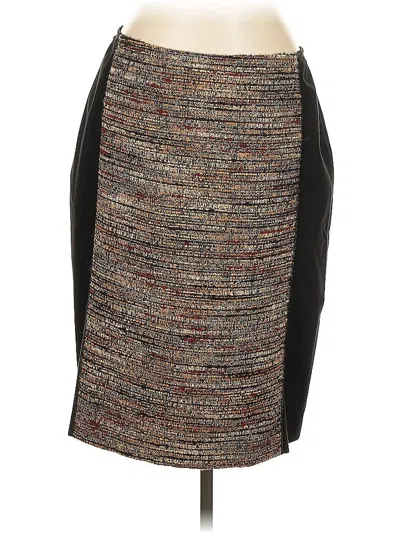 Pre-owned Lafayette 148 Casual Skirt In Brown