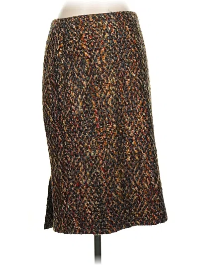 Pre-owned Lafayette 148 Casual Skirt In Brown