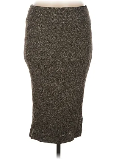 Pre-owned Lafayette 148 Casual Skirt In Brown