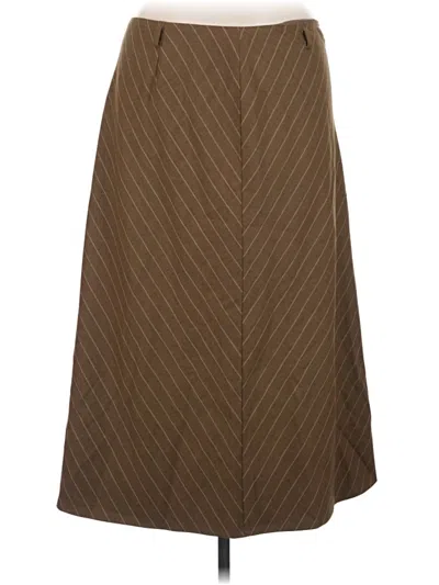 Pre-owned Lafayette 148 Casual Skirt In Brown