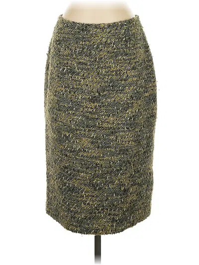 Pre-owned Lafayette 148 Casual Skirt In Gold