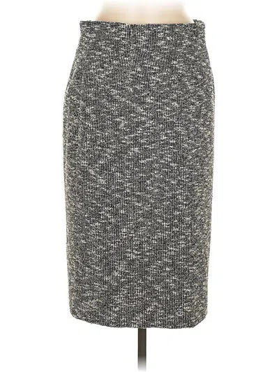Pre-owned Lafayette 148 Casual Skirt In Gray