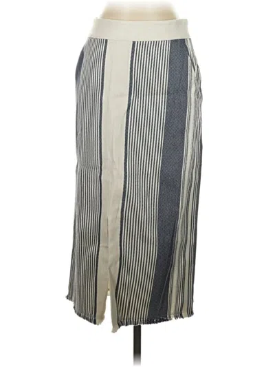 Pre-owned Lafayette 148 Casual Skirt In Gray