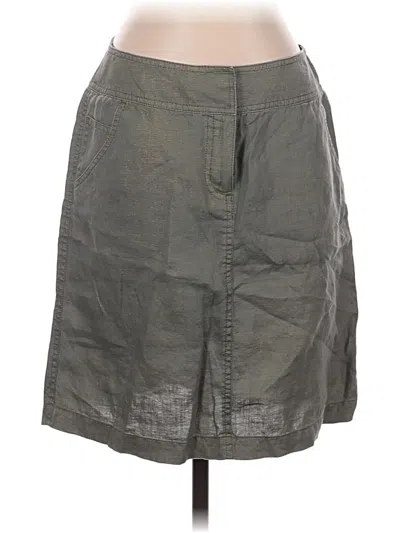Pre-owned Lafayette 148 Casual Skirt In Gray